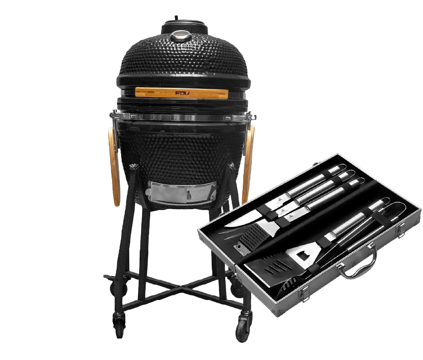 Pack BBQ: Kamado + Maletín Mr. Grill